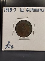 1968 J West German coin