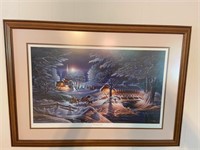 Framed "Evening Frost" by Terry Redlin