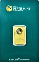 5g. Perth Mint 99.99 Gold Bullion Bar