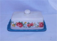 Pioneer Woman covered butter dish & salt shaker