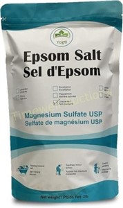 Yogti Epsom Salt- Canadian Brand 2 pound - citrus