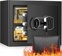 1.6 Cub Fireproof Home Safe with Key