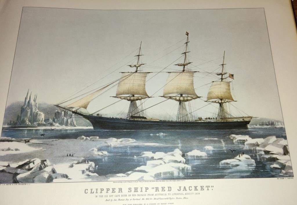Currier and Ives Red Jacket Clipper Ship