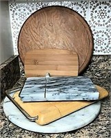 Assortment of Marble and Wooden Boards