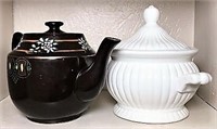 Soup Tureen and Teapot