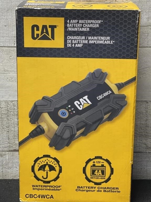 CAT 4 Amp Waterproof Battery Charger/ Maintainer