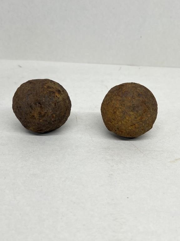 Civil War era cannonballs