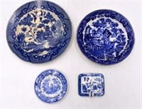 4 Blue & White Porcelain