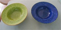Pair Art Glass Bowls