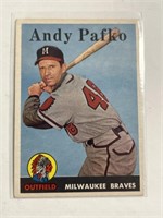 1958 TOPPS Andy Pafko Milwaukee Braves