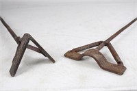 (2) Old Cattle Branding Irons