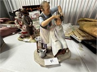 NORMAN ROCKWELL BISQUE  STATUE