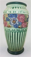 Roseville floral rose decorated 12” vase