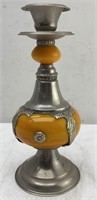 Antique Candle Stick Holder 9in