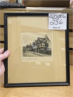 EDWARD CHERRY SIGNED ARTIST PROOF ETCHING