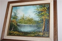 Framed Oil on Canvas  13x11
