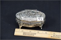 SILVER PLATED TRINKET BOX