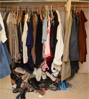 LARGE LOT OF CLOTHES, SHOES