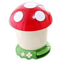 TOMETURE Mushroom Trash Can Simple Human Small Tra