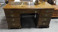 Ethan Allen solid Maple seven drawer executive