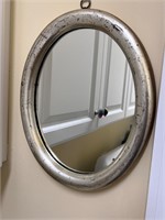 Small oval vintage mirror