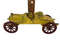 Don Lewis Style Cast Iron Car yellow and red