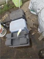 Craftsman plastic toolbox, 2 step stools