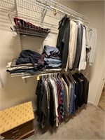 Men's Clothing on Right Side of Closet