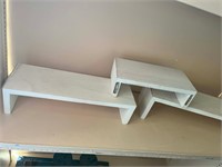 3 Wooden Shelf 16 down to 9 inches