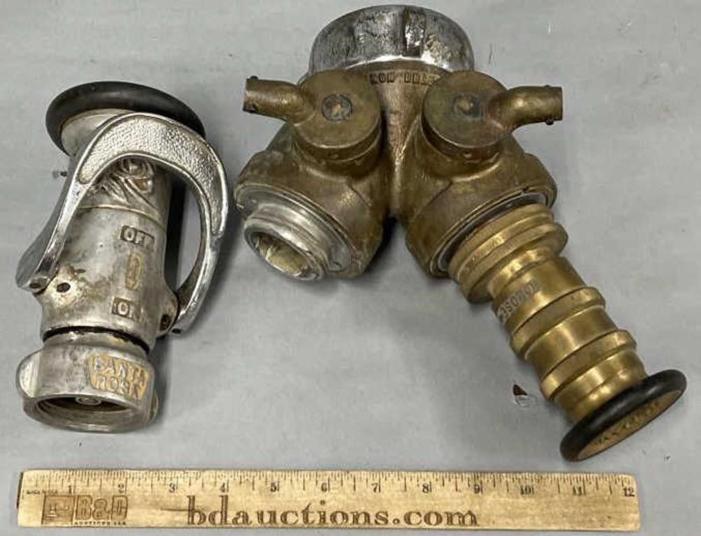 2 Fire Hydrant Nozzles Firefighting