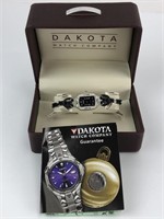 Black Dakota Watch in Box
