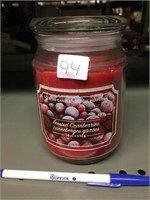 NEW FROSTED CRANBERRIES CANDLE