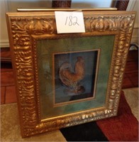 Gold Frame Chicken Picture
