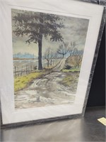"Country Road" Signed Lithograph