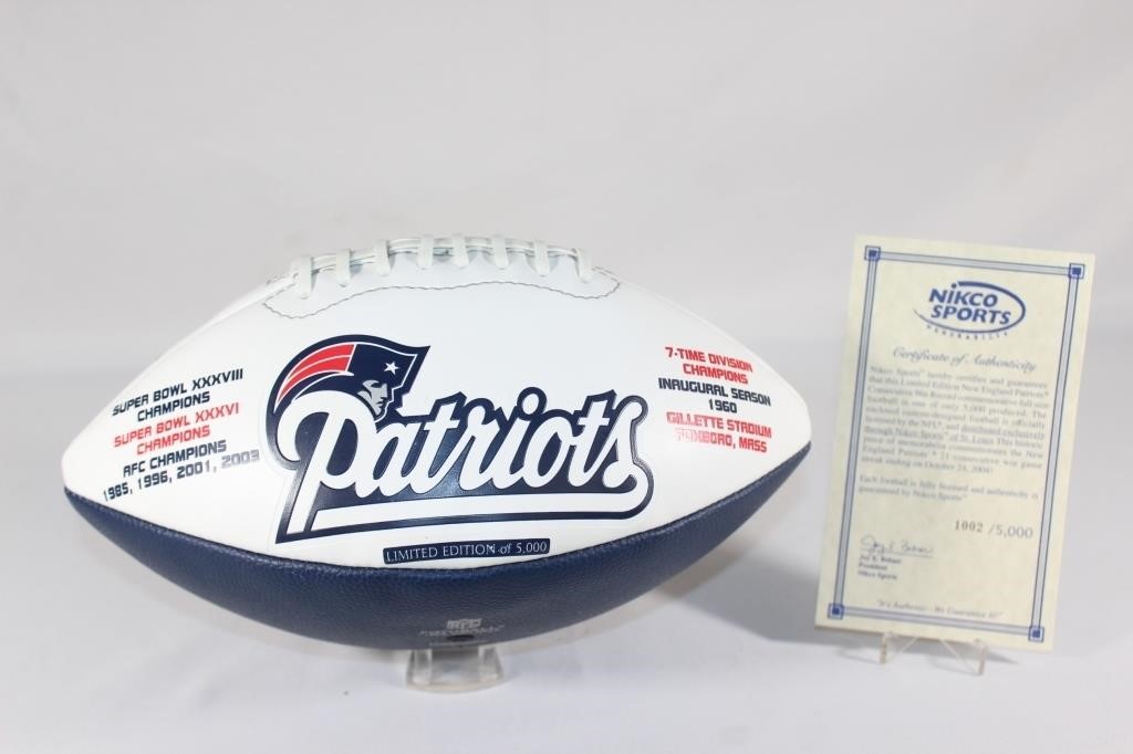 New England Patriots Limited Edition Football