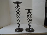 2 Candle Holders  16" , 12"