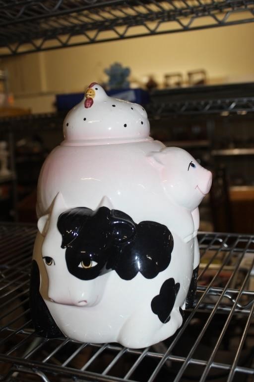 Vintage 3 Animal Cookie Jar