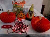 Vintage Halloween Decorations - Paper Witches Hat