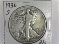 1936-S Walking Liberty Half Dollar