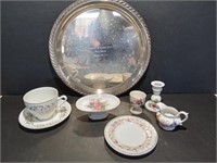 Serving Tray and Miscellaneous Knick Knack Items