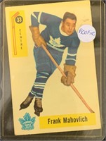 1957 FRANK MAHOVLICH HOCKEY CARD