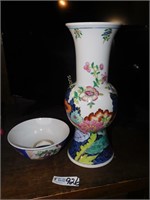 Japanese Home Decor - 2 Pcs. - Vase and Bowl