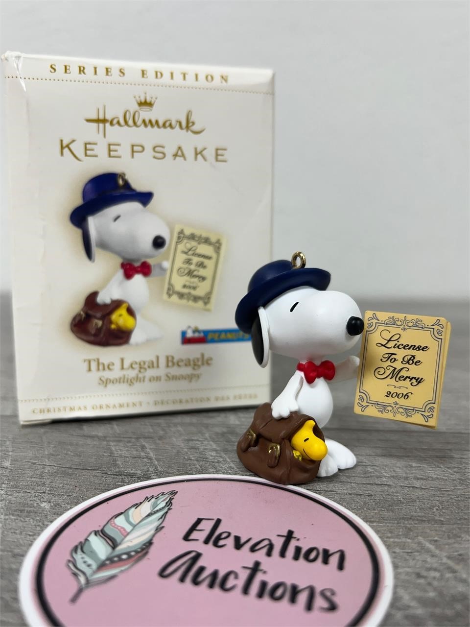 Snoopy Legal Eagle law ornament