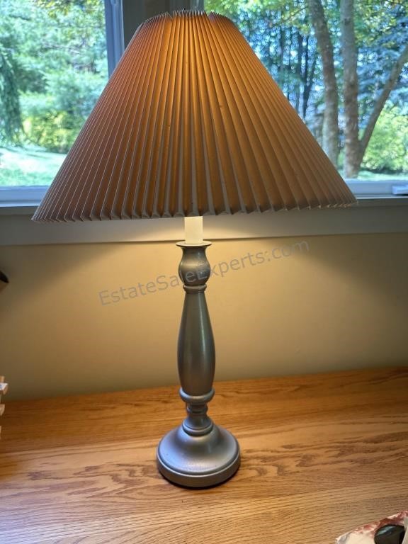 Pewter Colored Table Lamp