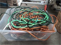 Container of electrical cords