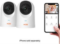 $120  MOBI Cam PRO HD, Baby Monitor, White