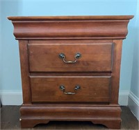 2 Drawer Solid Wood Night Stand