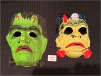 Vintage Halloween Ben Cooper Frankenstein Masks