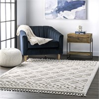 nuLOOM Ansley Moroccan Rug  10x14  Beige