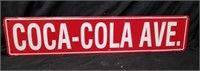 Vintage Coca-Cola Avenue metal sign 5x24 in